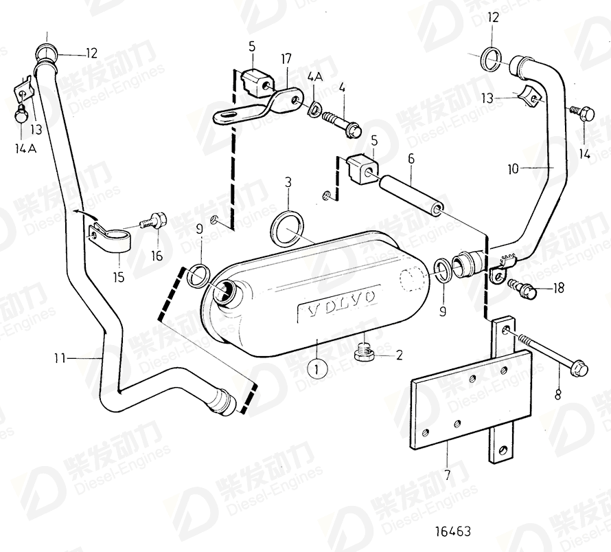 volvo penta Bracket 3826159 Drawing volvo penta Bracket 3826159 Drawing